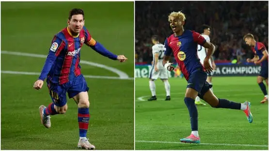 لامين يامال يتفوق على ميسي: موهبة برشلونة تكتب التاريخ في دوري أبطال أوروبا