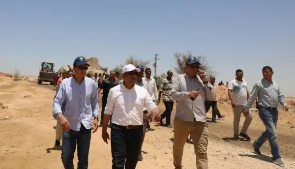 المنيا تسترد 6000 فدان لإقامة محطة معالجة.. ونائب المحافظ يقود حملة الإزالة الحاسمة
