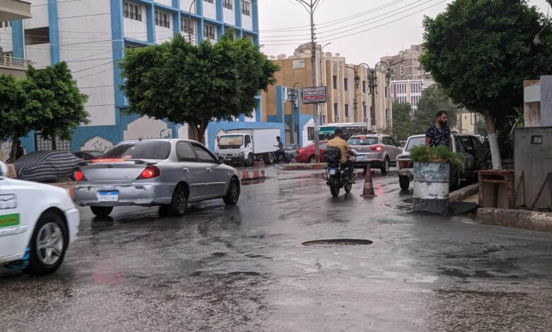 أمطار غزيره في محافظة المنيا